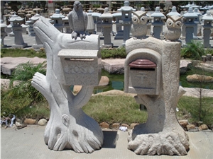 Granite Mailbox Postbox, Grey Granite Mailbox