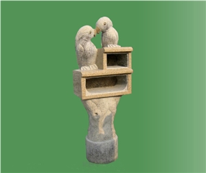Granite Mailbox Postbox, Beige Granite Mailbox