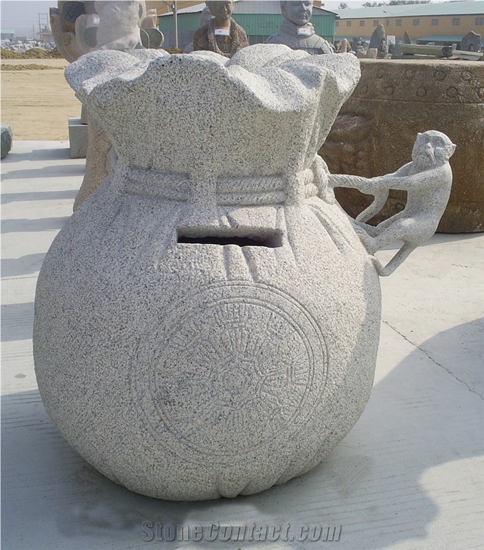 Granite Mailbox Postbox, Grey Granite Mailbox