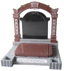 Granite Monument Korean Style, Red Granite Japanese, Korean