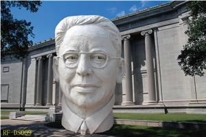 Head Granite Sculpture, White Granite Sculpture