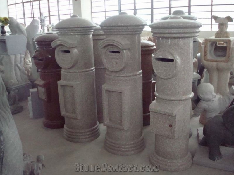 Mailbox Postbox, Grey Granite Mailbox