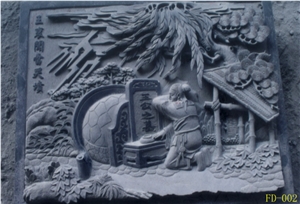 Unique Fiberglass Decorative Embossment, Grey Granite Embossment