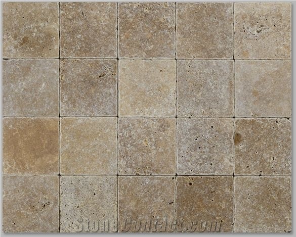 Walnut-Noche Travertine Tumbled