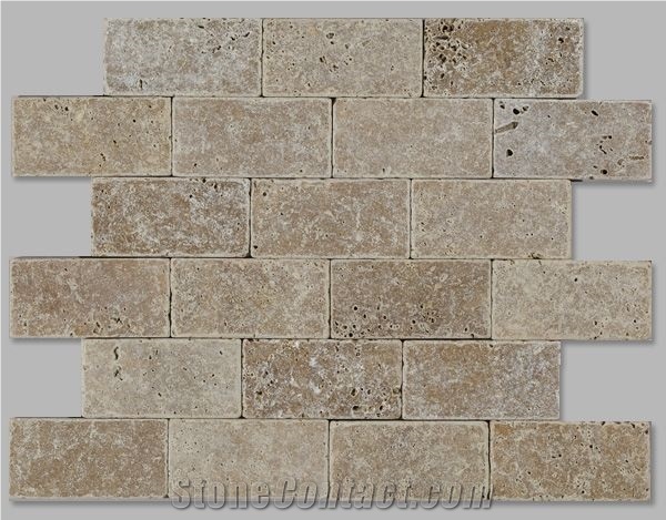 Walnut-Noche Travertine Tumbled