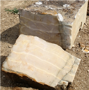 Pink Onyx Small Blocks for Handicrafts, Naghadeh Pink Onyx Block