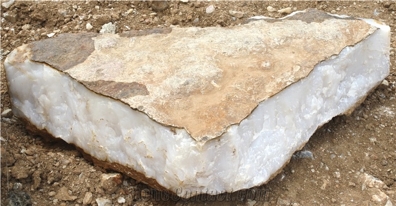 White Onyx for Handicrafts, Naghadeh White Onyx Block