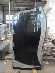 Absolute Black Tombstone, Black Granite Tombstone