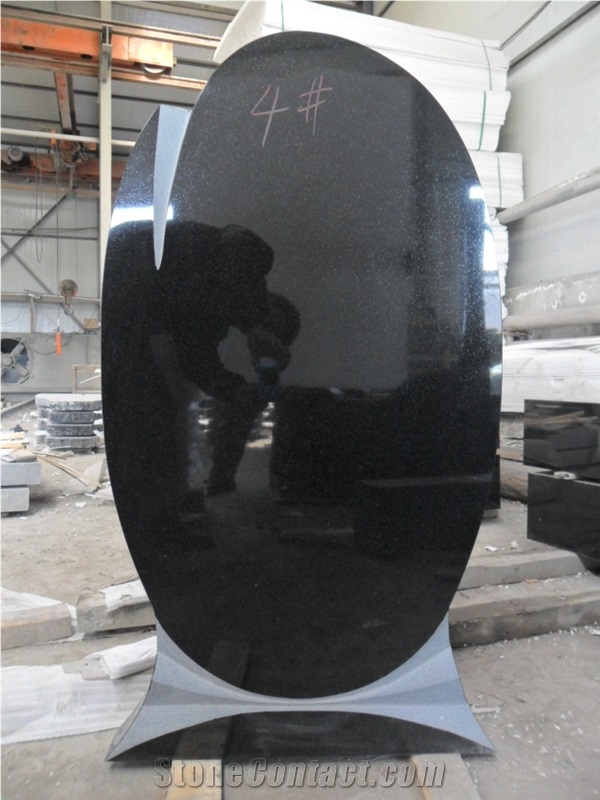 Absolute Black Tombstone, Black Granite Tombstone