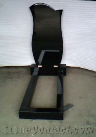 Monument Custom Made, Black Granite Monument