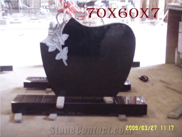 Monument Custom Made, Black Granite Monument