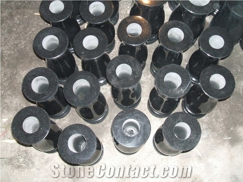 Monument Vase, Grey Granite Urn, Vase, Bench