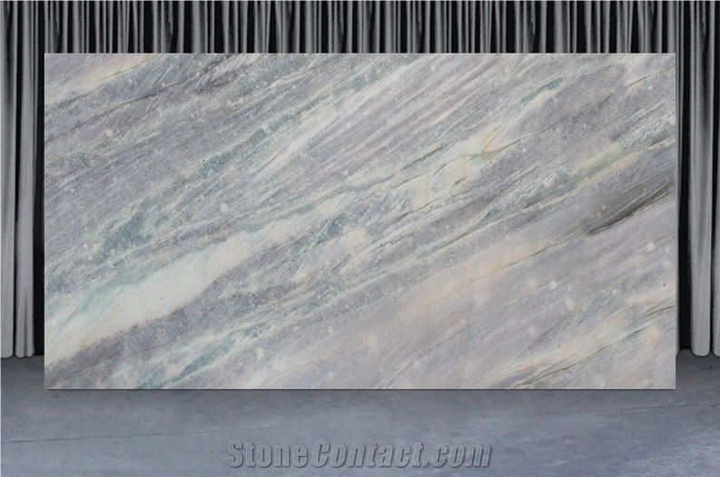 Arcobaleno Quartzite Slabs, Brazil Blue Quartzite