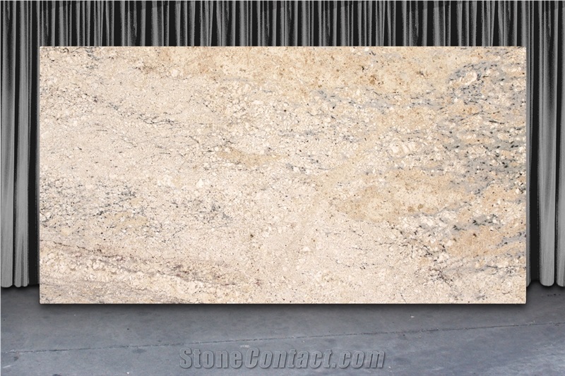 Bianco Romano Granite Slabs, Brazil White Granite