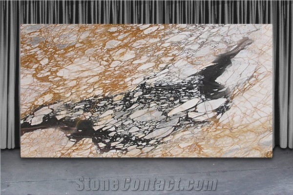 Breccia Medicea Marble Slabs, Italy Yellow Marble