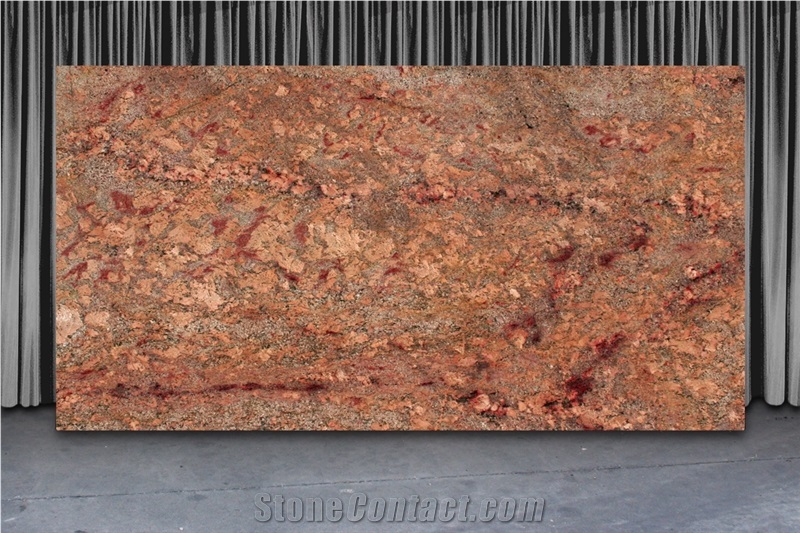 Juparana Florence (bordeaux Delicato) Slabs, Juparana Florence Granite Slabs