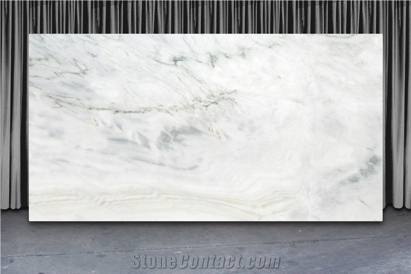 Lasa Bianco Vena Verde Marble Slabs