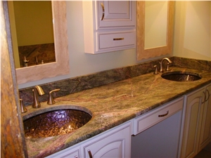 Rain Forest Green Marble Bath Top