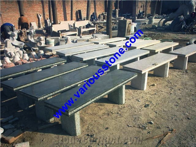 Bench & Table, G341 ,383 ,350 Grey Granite Bench