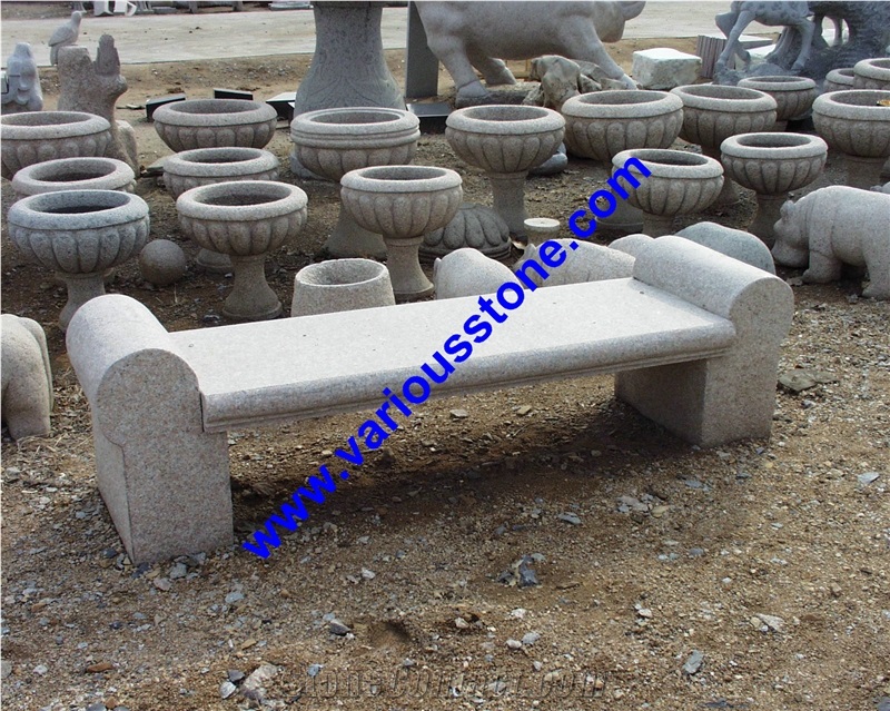 Bench & Table, G341 ,383 ,350 Grey Granite Bench