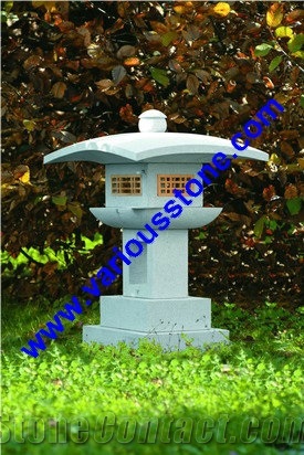 Grey Granite Japanese Lantern