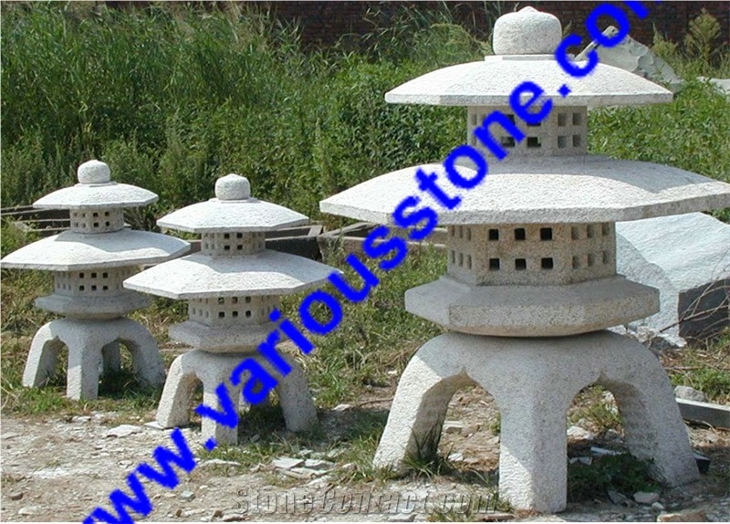 G341 ,383 ,350 Grey Granite Japanese Lantern
