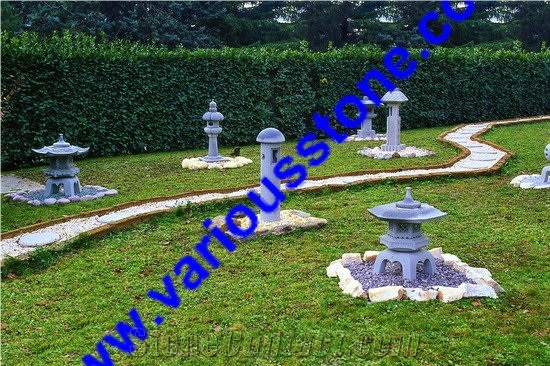 G341 ,383 ,350 Grey Granite Japanese Lantern