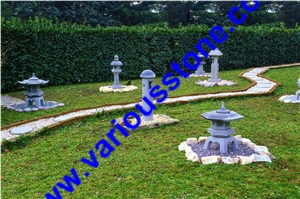 G341 ,383 ,350 Grey Granite Japanese Lantern