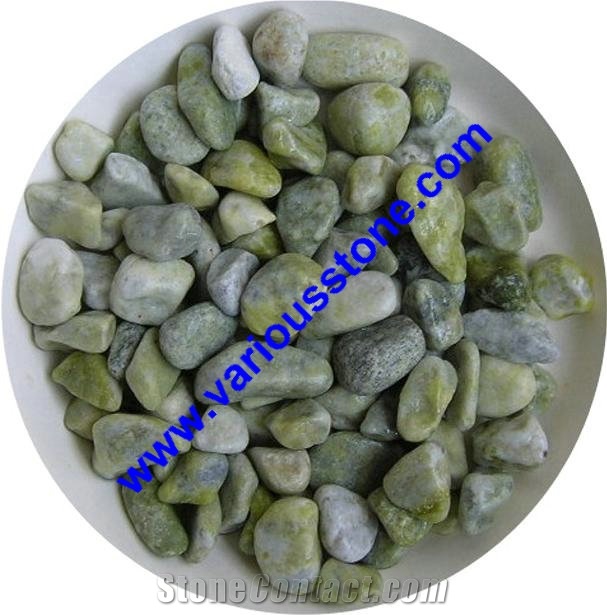 Green Granite Pebbles