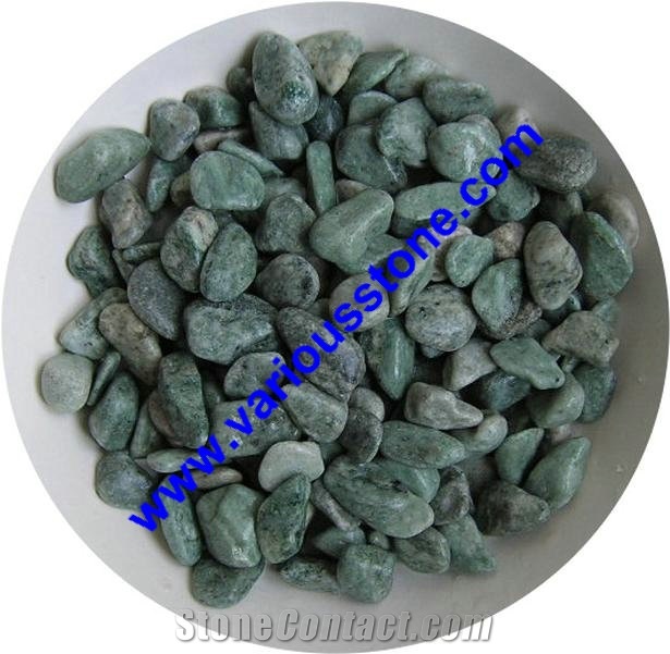 Green Granite Pebbles