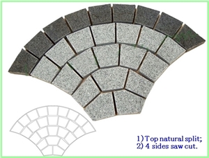Fan Pattern Back Mesh Paving Stone,Landscaping Stone