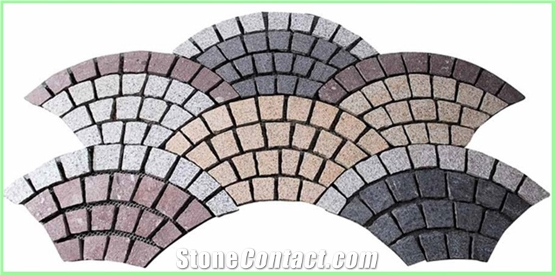 Fan Pattern Back Mesh Paving Stone,Landscaping Stone