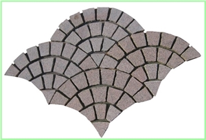 Fan Pattern Back Mesh Paving Stone,Landscaping Stone