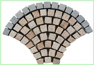 Fan Pattern Back Mesh Paving Stone,Landscaping Stone