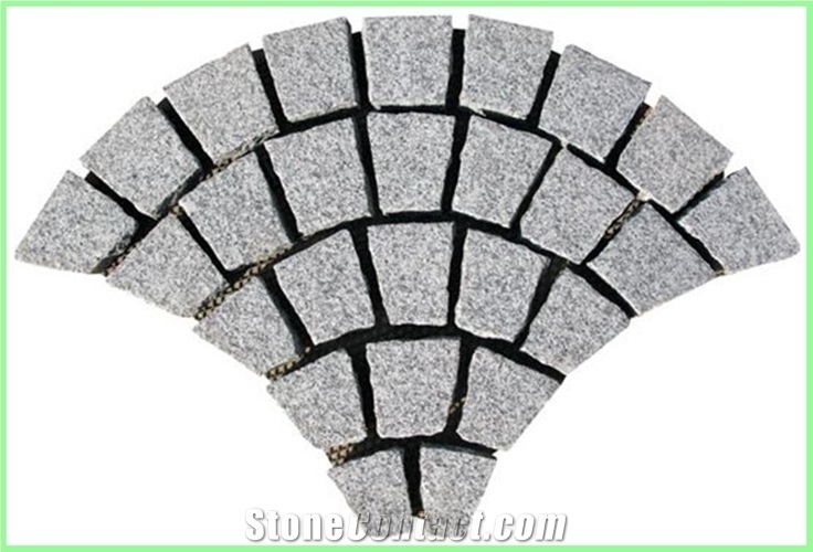 Fan Pattern Back Mesh Paving Stone,Landscaping Stone