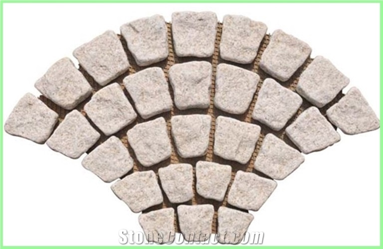 Fan Pattern Back Mesh Paving Stone,Landscaping Stone