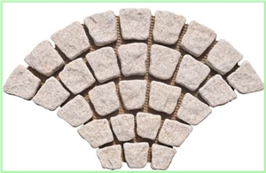 Fan Pattern Back Mesh Paving Stone,Landscaping Stone