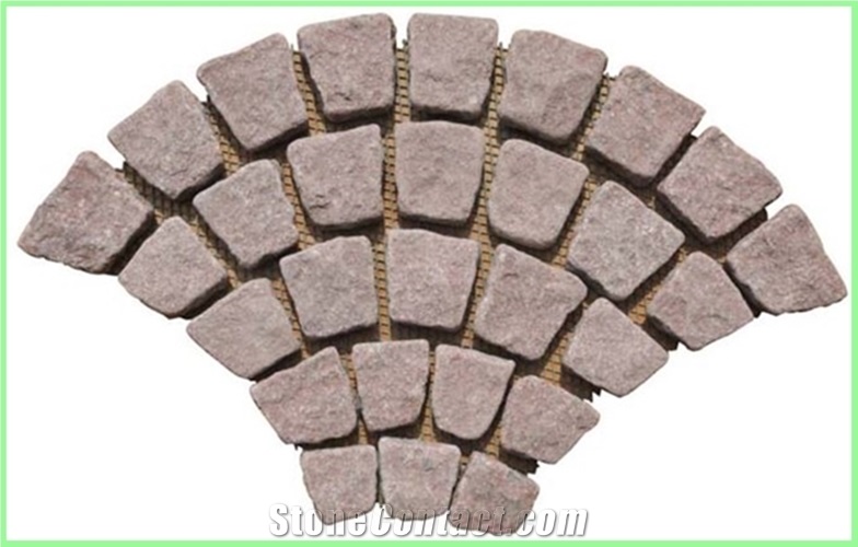 Fan Pattern Back Mesh Paving Stone,Landscaping Stone
