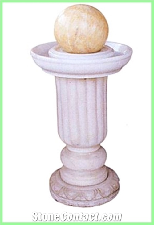 Fountain,Stone Balls,Landscaping Stones, ,Granite White Fountain