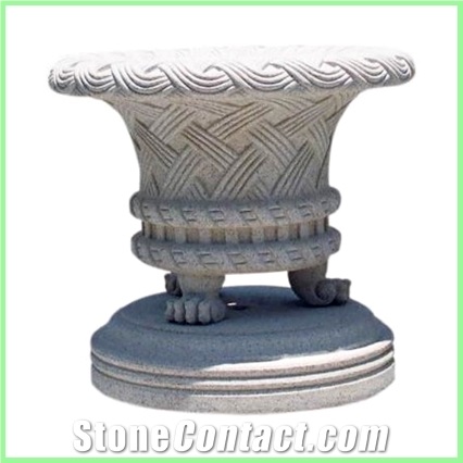 Granite Flower Pot,Planters,Landscaping Stone
