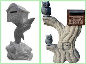 Mailbox,Landscaping Stones, Multicolor Granite Mailbox