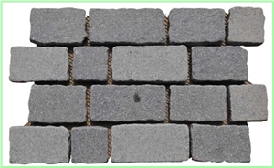 Porphyry Interlock Brick,Back Mesh Paving Stone,La