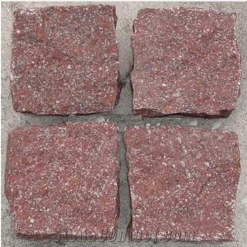 Red Porphyry Cube Stone,Paving Stone,Landscaping S