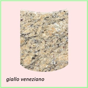 Roman Column Curved Plates, Building Column, Giallo Veneziano Yellow Granite Roman Column