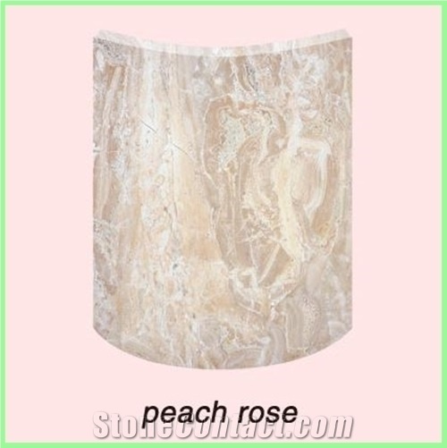 Roman Column Curved Plates,Building Stone, Arabescato Faniello White Marble Roman Column