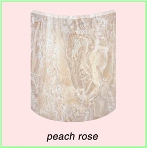 Roman Column Curved Plates,Building Stone, Arabescato Faniello White Marble Roman Column
