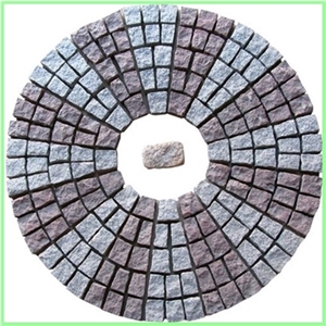 Round Pattern Back Mesh Paving Stone,Landscaping S