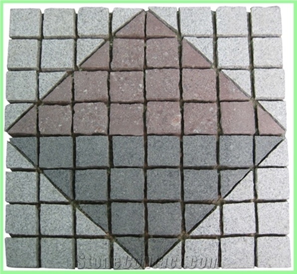 Square Pattern Granite Mesh Paving Stone