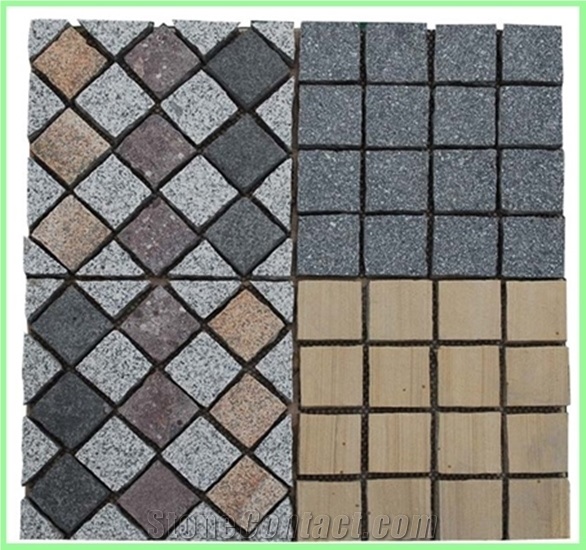 Square Pattern Granite Mesh Paving Stone