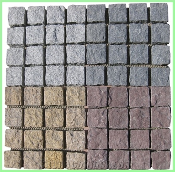 Square Pattern Granite Mesh Paving Stone